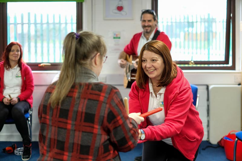 Helping hands at Happy Times Centre