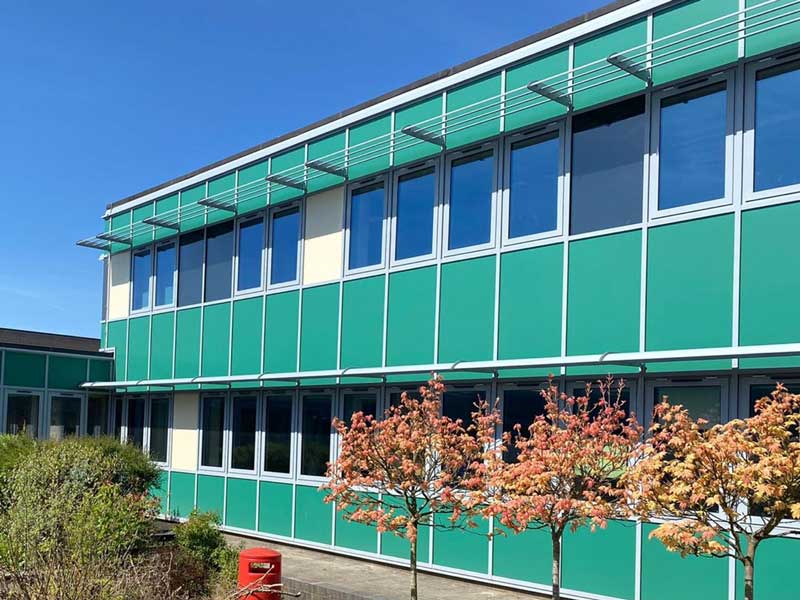 Copley Academy School windows and panels